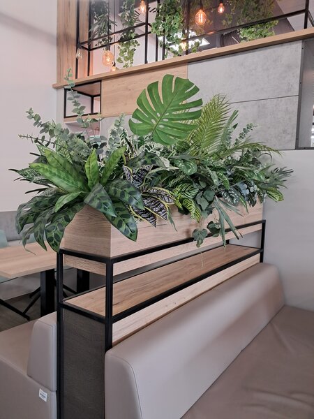 Amenajari spatii de birouri cu plante naturale si artificiale.